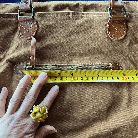 BUY or BUNDLE NEW! Patchwork Western, leather, suede, canvas,removable strapTOTE - Picture 8 of 16